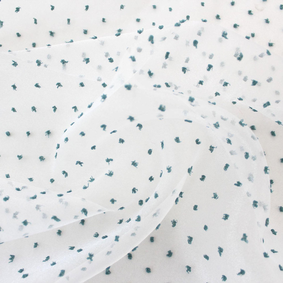 TOILINUX Voilage plumetis en organza LOLITA