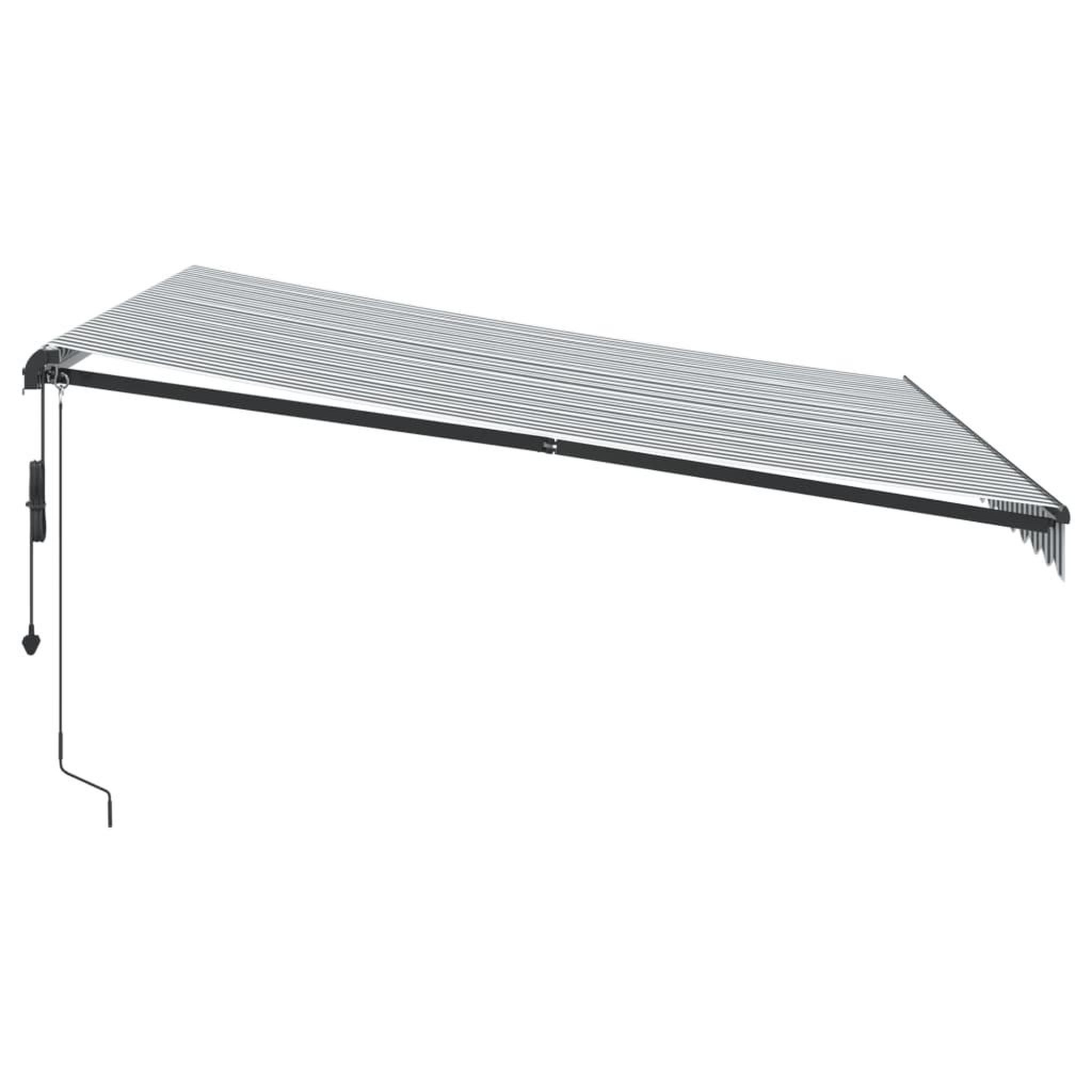 Voir la diapositive 4 : VIDAXL Auvent retractable automatique anthracite et blanc 400x300 cm