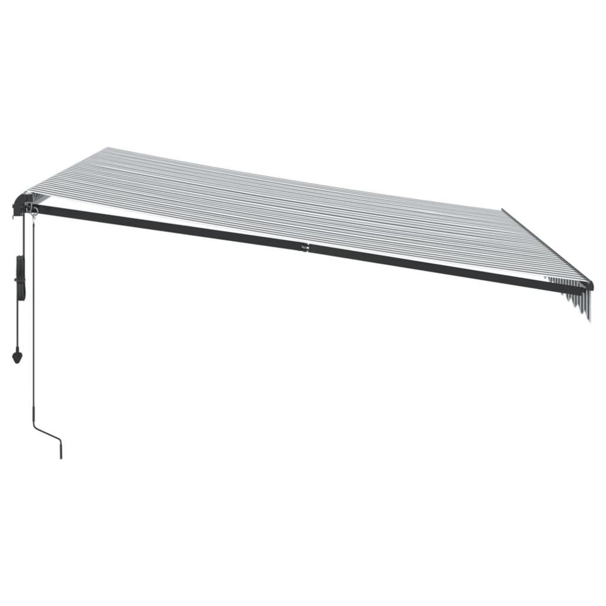 VIDAXL Auvent retractable automatique anthracite et blanc 400x300 cm