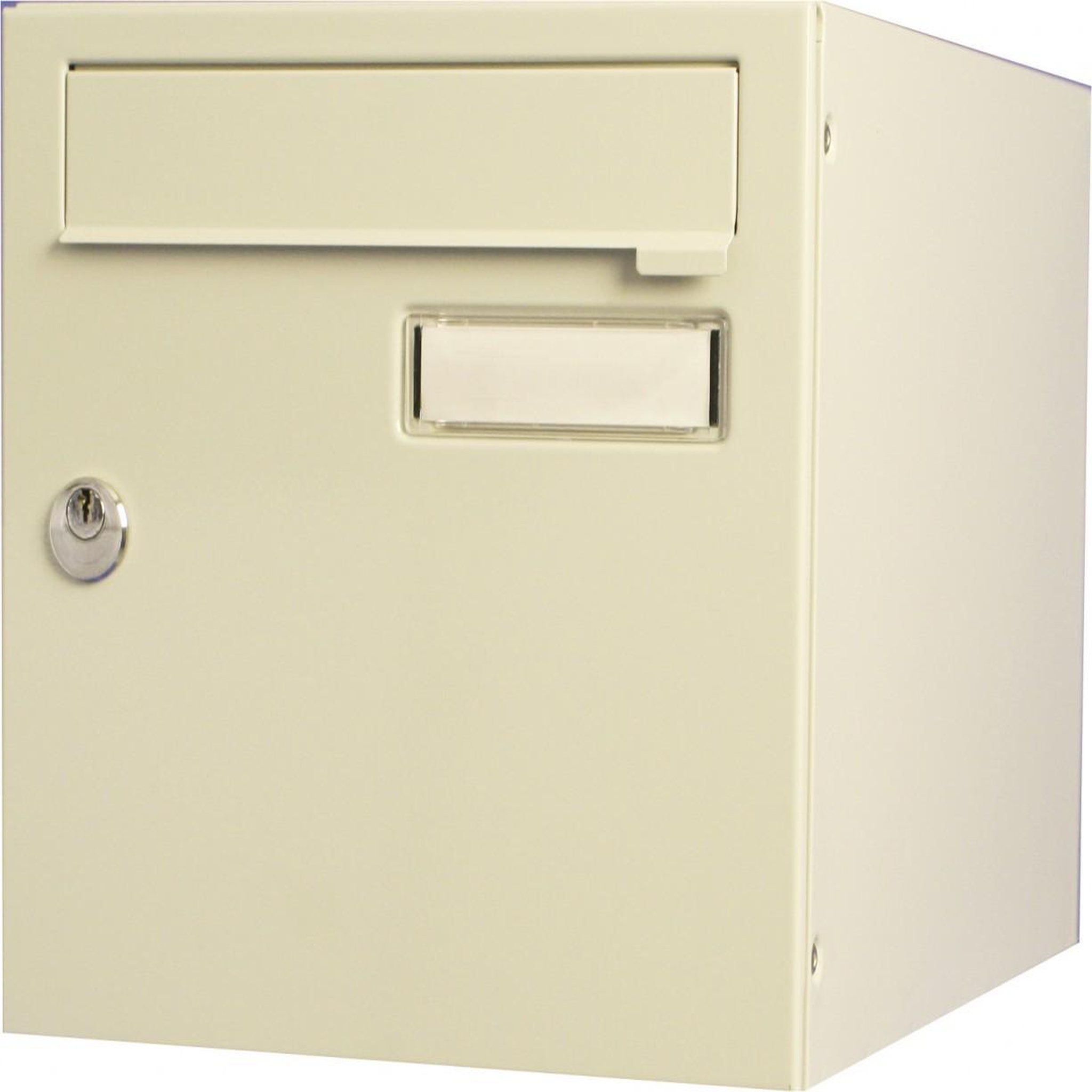 RENZ Boîte aux lettres normalisée 2 portes extérieur RENZ acier beige brillant