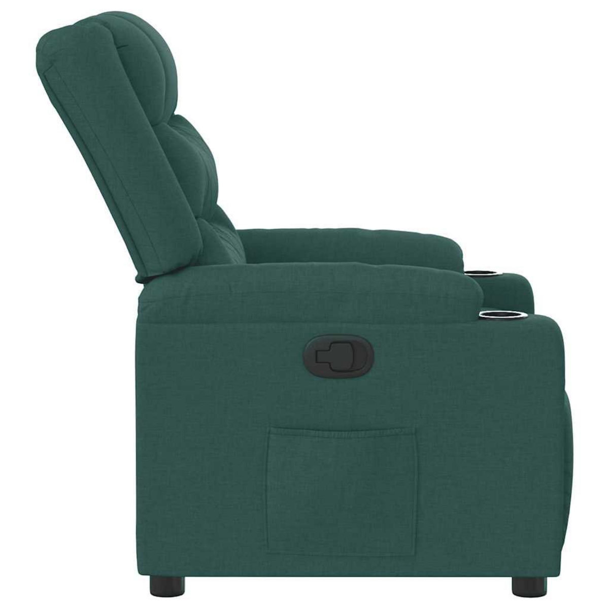 VIDAXL Fauteuil inclinable Vert fonce Tissu
