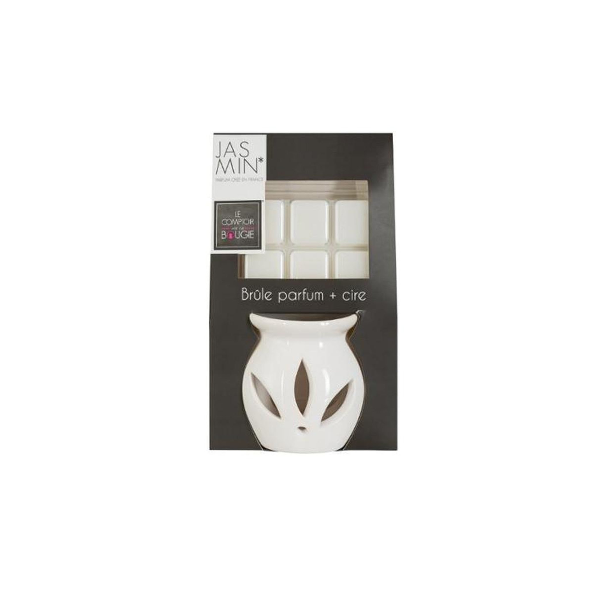 Voir la diapositive 4 : COMPTOIR DE LA BOUGIE Brûle-parfum & cire 30g jasmin