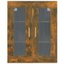 Voir la diapositive 3 : VIDAXL Armoire murale suspendue Chene fume 69,5x34x90 cm