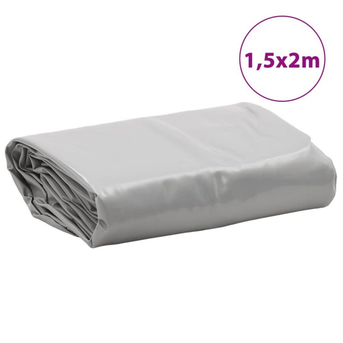 VIDAXL Bache gris 1,5x2 m 650 g/m²