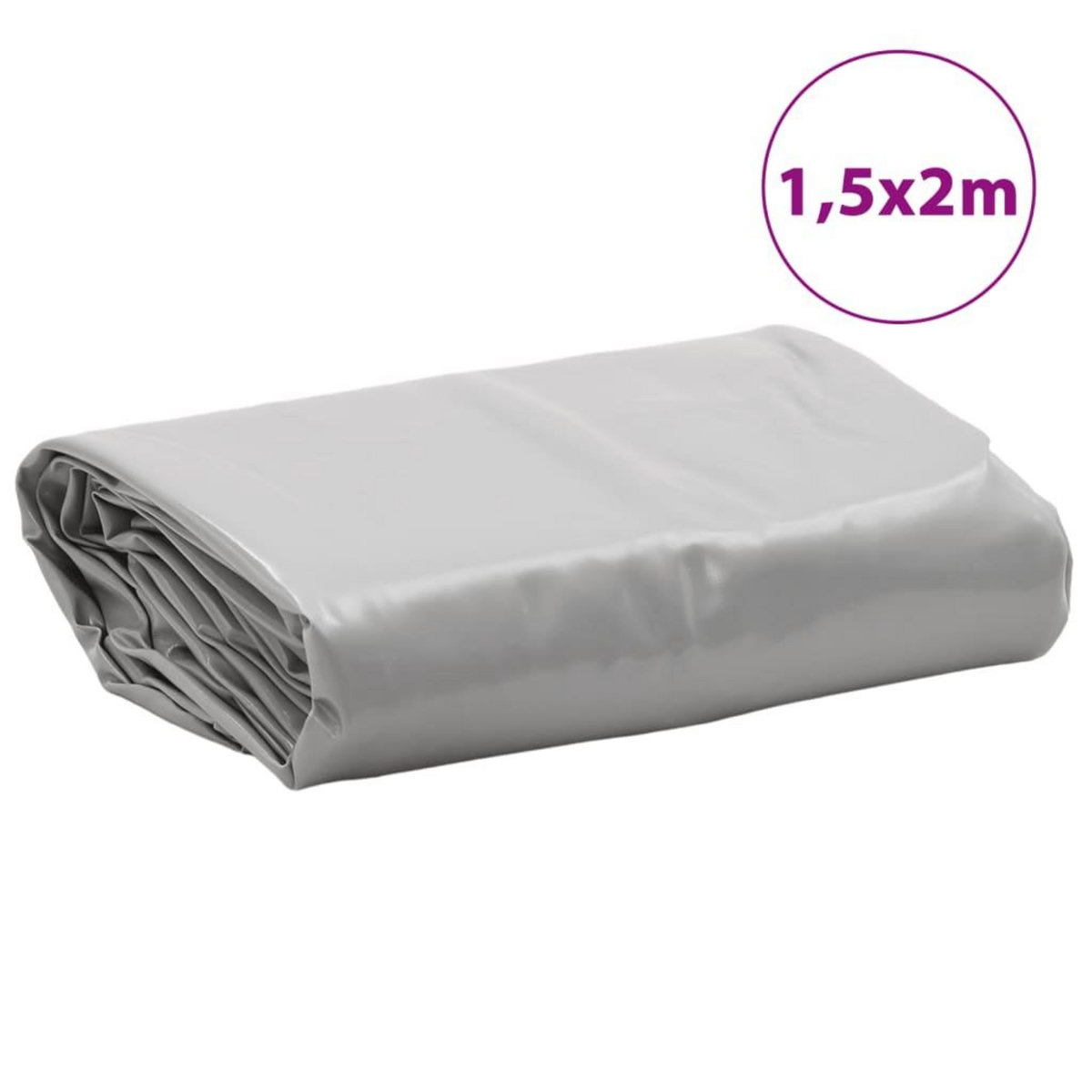 VIDAXL Bache gris 1,5x2 m 650 g/m²