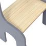 Voir la diapositive 5 : Paris Prix Chaise Enfant Design  Dino  60cm Gris & Naturel