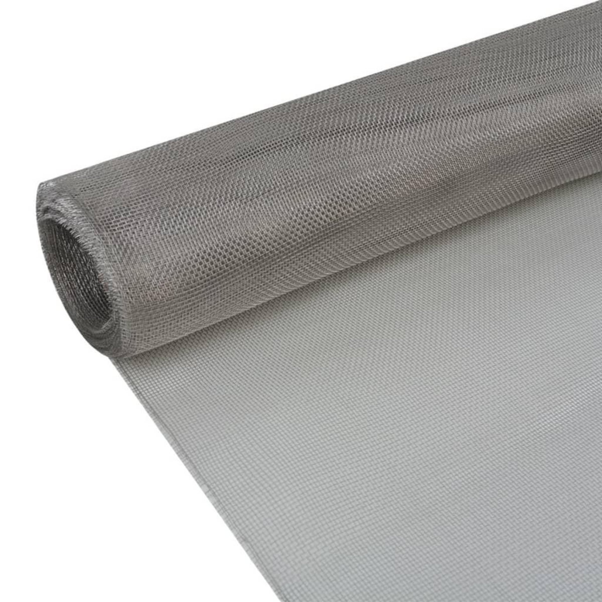VIDAXL Ecran en treillis Acier inoxydable 100x1000 cm Argente