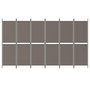 Voir la diapositive 3 : VIDAXL Cloison de separation 6 panneaux Anthracite 300x220 cm Tissu