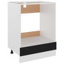 Voir la diapositive 2 : VIDAXL Armoire a four Noir 60x46x81,5 cm Bois d'ingenierie