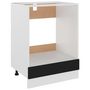 Voir la diapositive 2 : VIDAXL Armoire a four Noir 60x46x81,5 cm Bois d'ingenierie