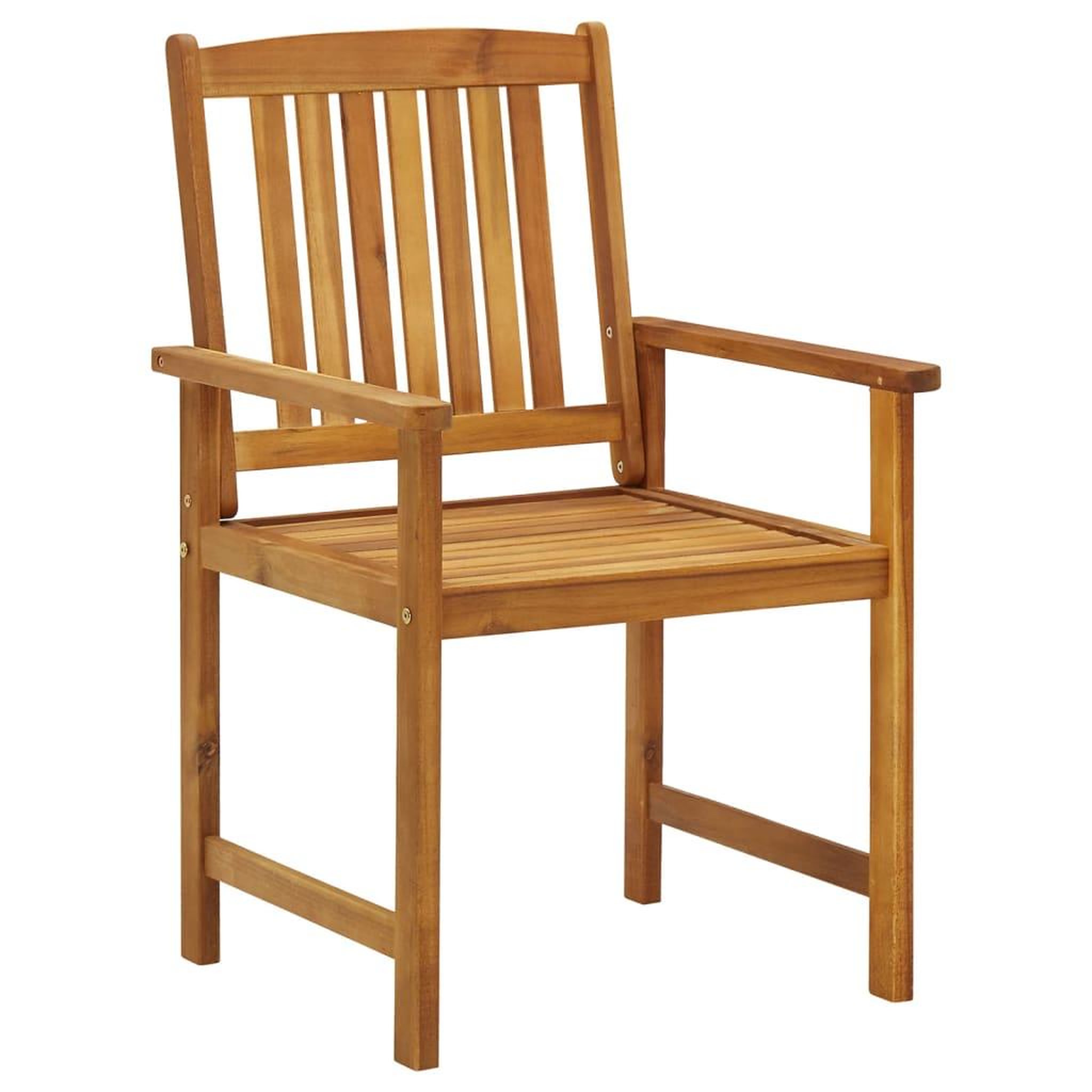 Voir la diapositive 4 : VIDAXL Chaises de jardin avec coussins lot de 8 Bois d'acacia solide