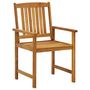 Voir la diapositive 4 : VIDAXL Chaises de jardin avec coussins lot de 8 Bois d'acacia solide