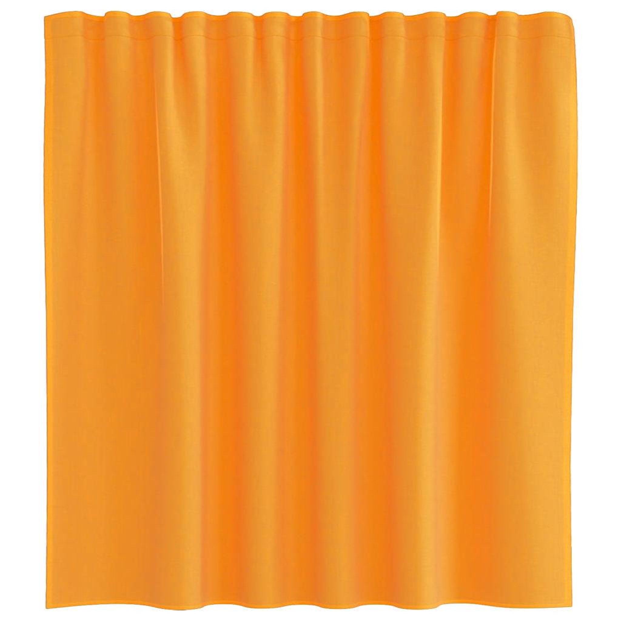 Voir la diapositive 4 : VIDAXL Rideaux en voile avec boucles 2 pcs orange 140x140 cm