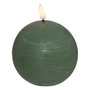 Voir la diapositive 2 : ATMOSPHERA Bougie Boule à LED  Molia  10cm Vert