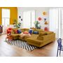 Voir la diapositive 2 : LISA DESIGN Merida - canapé panoramique en u - 7 places - convertible avec coffres et têtières réglables - en velours