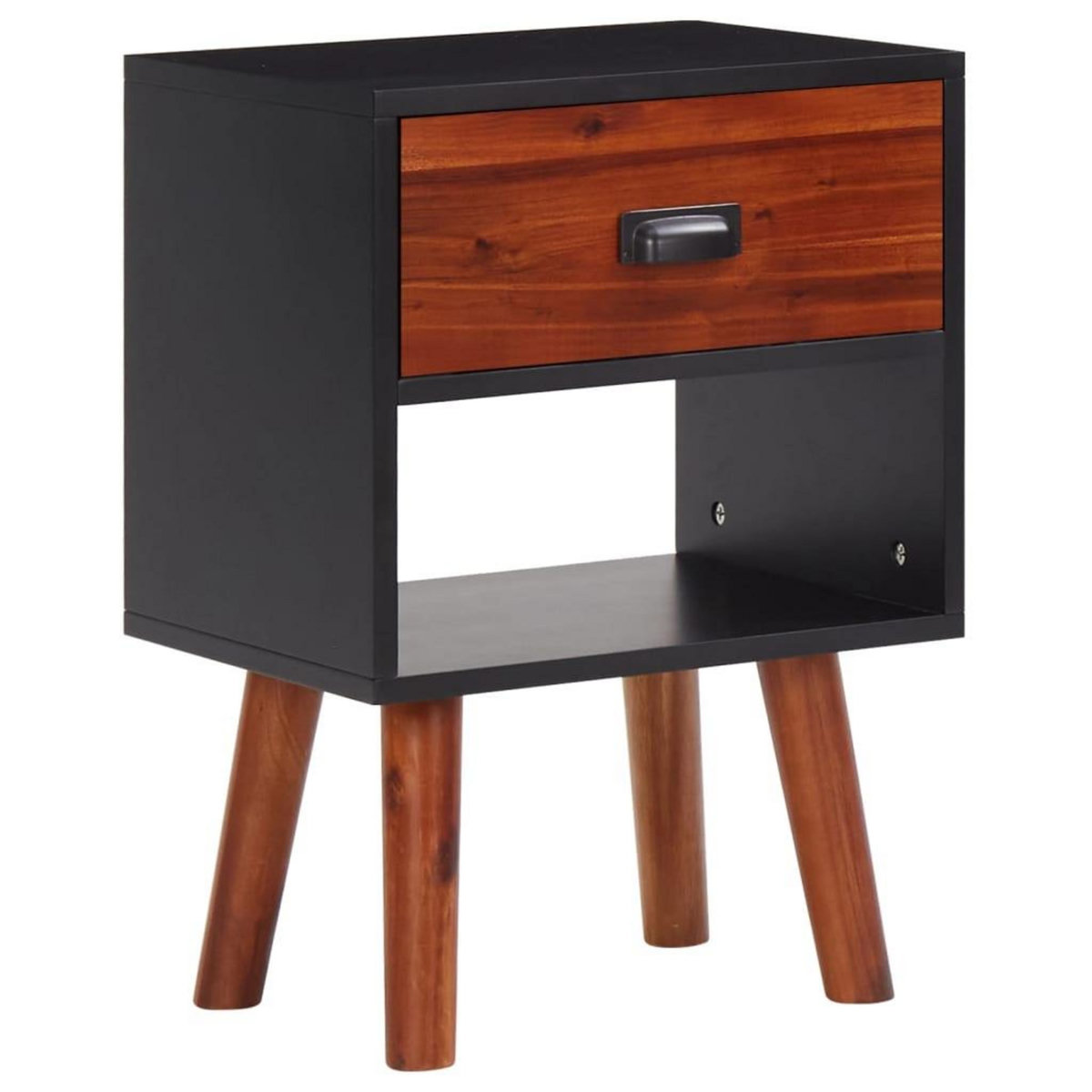 VIDAXL Bois d'acacia massif Tables de chevet 2 pcs 40x30x57 cm