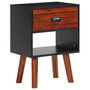Voir la diapositive 2 : VIDAXL Bois d'acacia massif Tables de chevet 2 pcs 40x30x57 cm