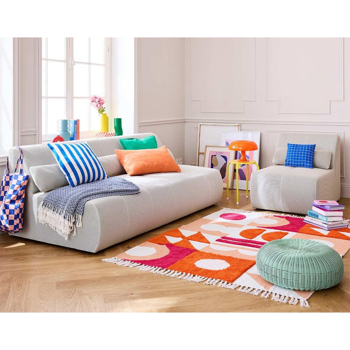 LISA DESIGN Onyx - fauteuil sans accoudoirs - en tissu mailles 3d