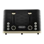 SENCO Grille-pain - SENCOR - STS 7551BK - 1600 W - 4 fentes - Noir / or