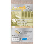 Norton Lot de 10 patins abrasifs NORTON, 93x185 mm, grains 180