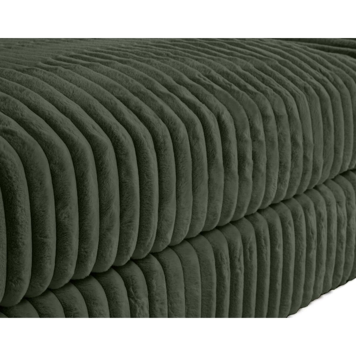 LISA DESIGN Jasper - canapé d'angle modulable 3 places - en fausse fourrure côtelée