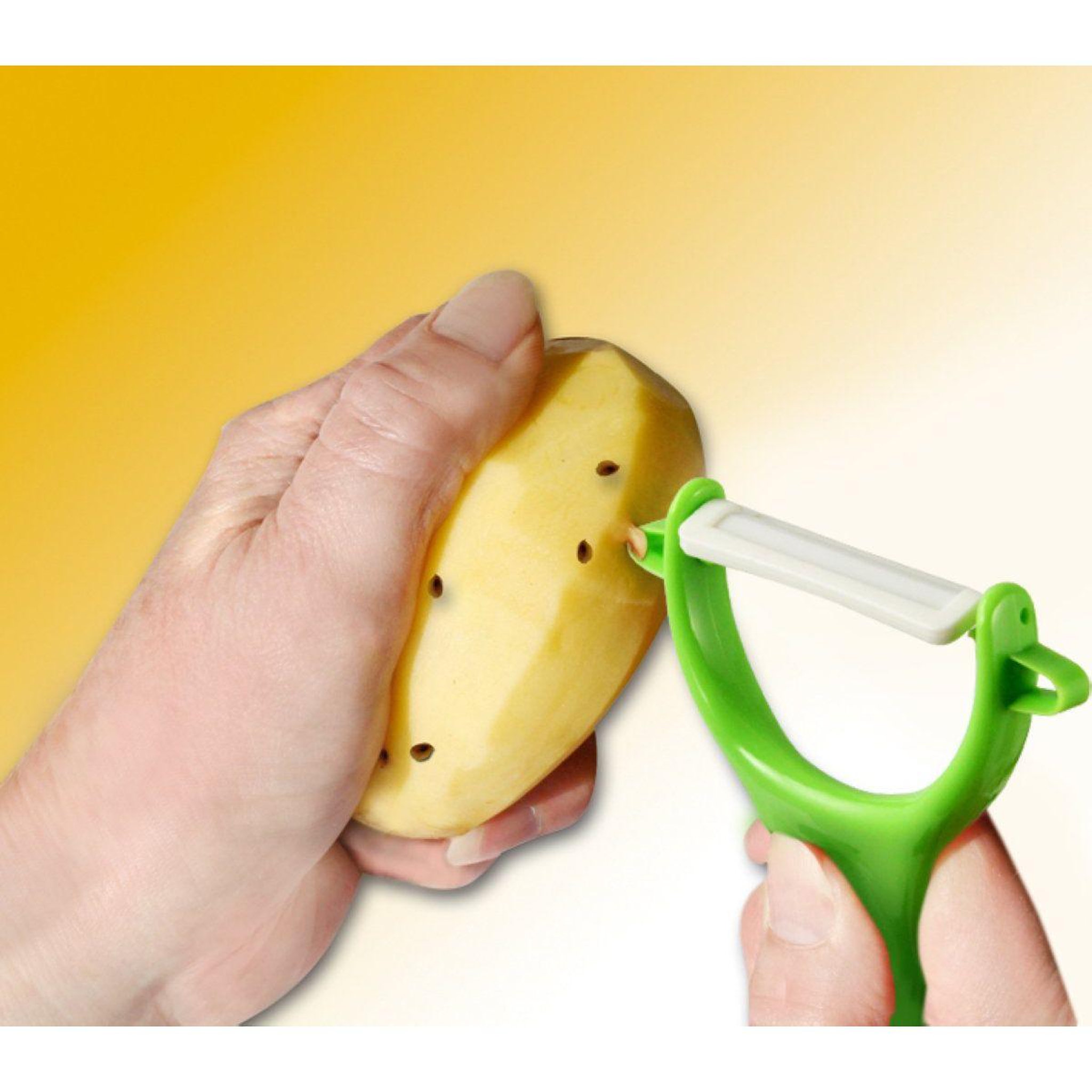 Voir la diapositive 2 : Fackelmann Rasoir à légumes lame céramique couleur aléatoire 13 cm fackelmann colors edition