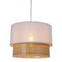 Voir la diapositive 4 : OSTARIA Suspension gigogne rotin blanc D35