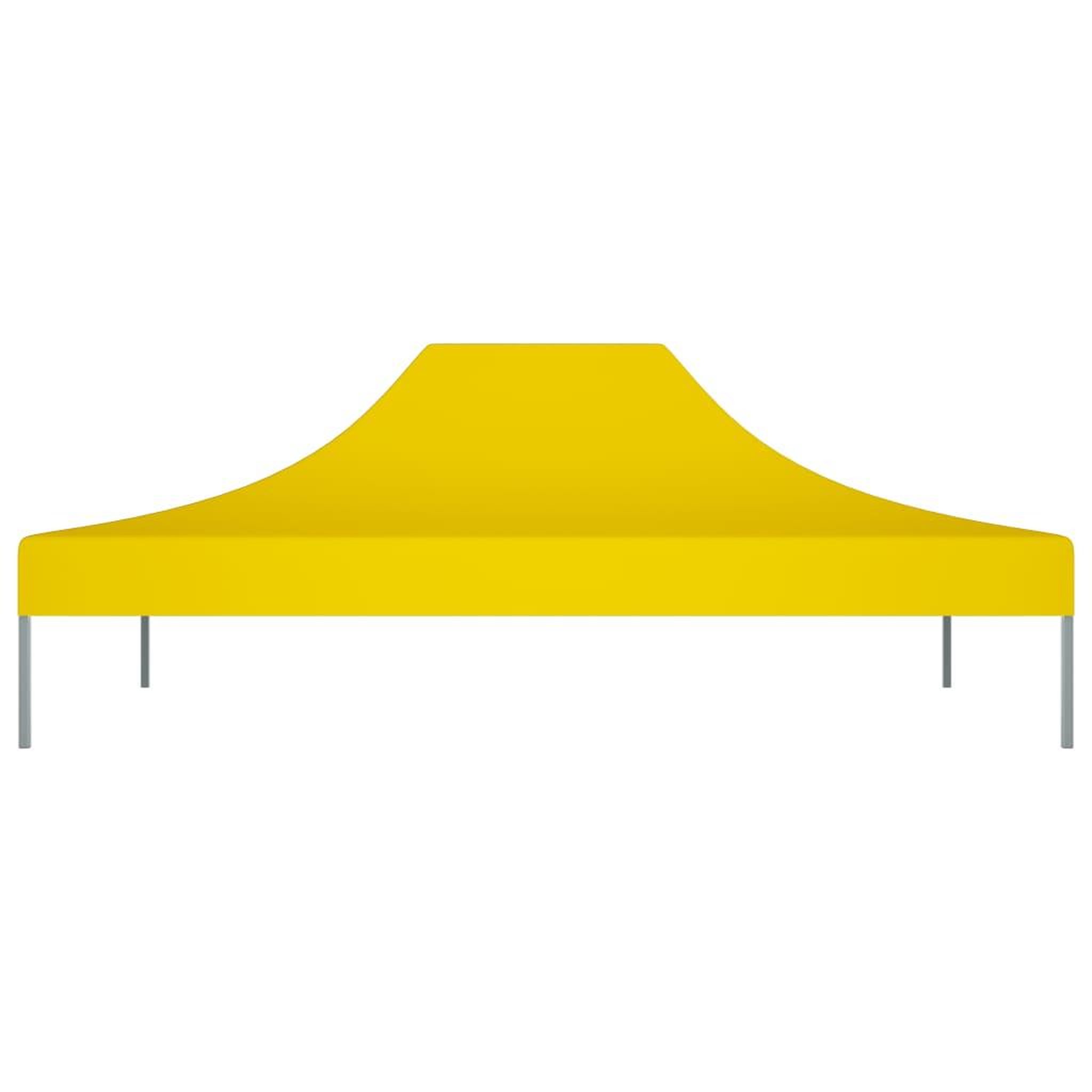 Voir la diapositive 3 : VIDAXL Toit de tente de reception 4,5x3 m jaune 270 g/m^2