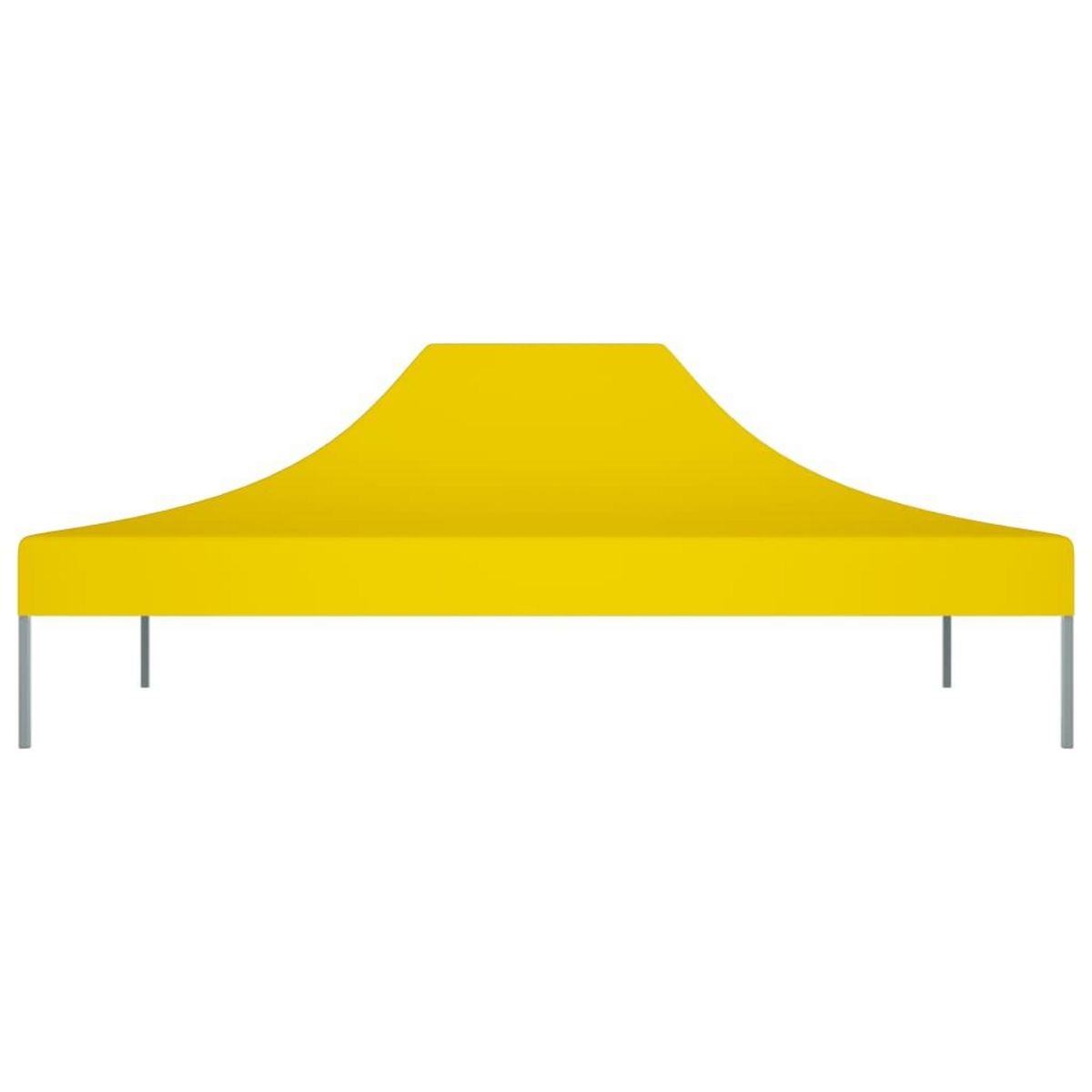 VIDAXL Toit de tente de reception 4,5x3 m Jaune 270 g/m^2