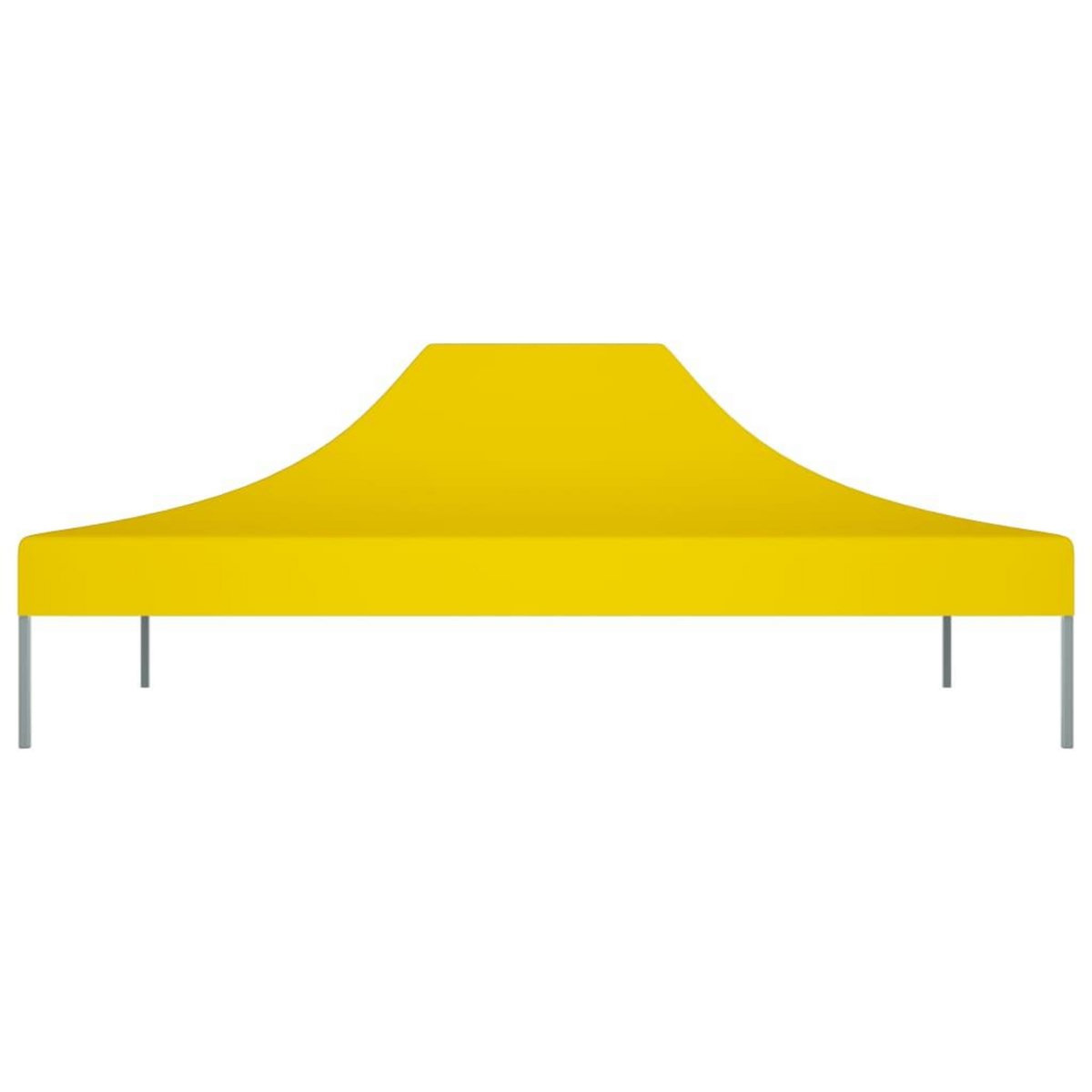VIDAXL Toit de tente de reception 4,5x3 m Jaune 270 g/m^2
