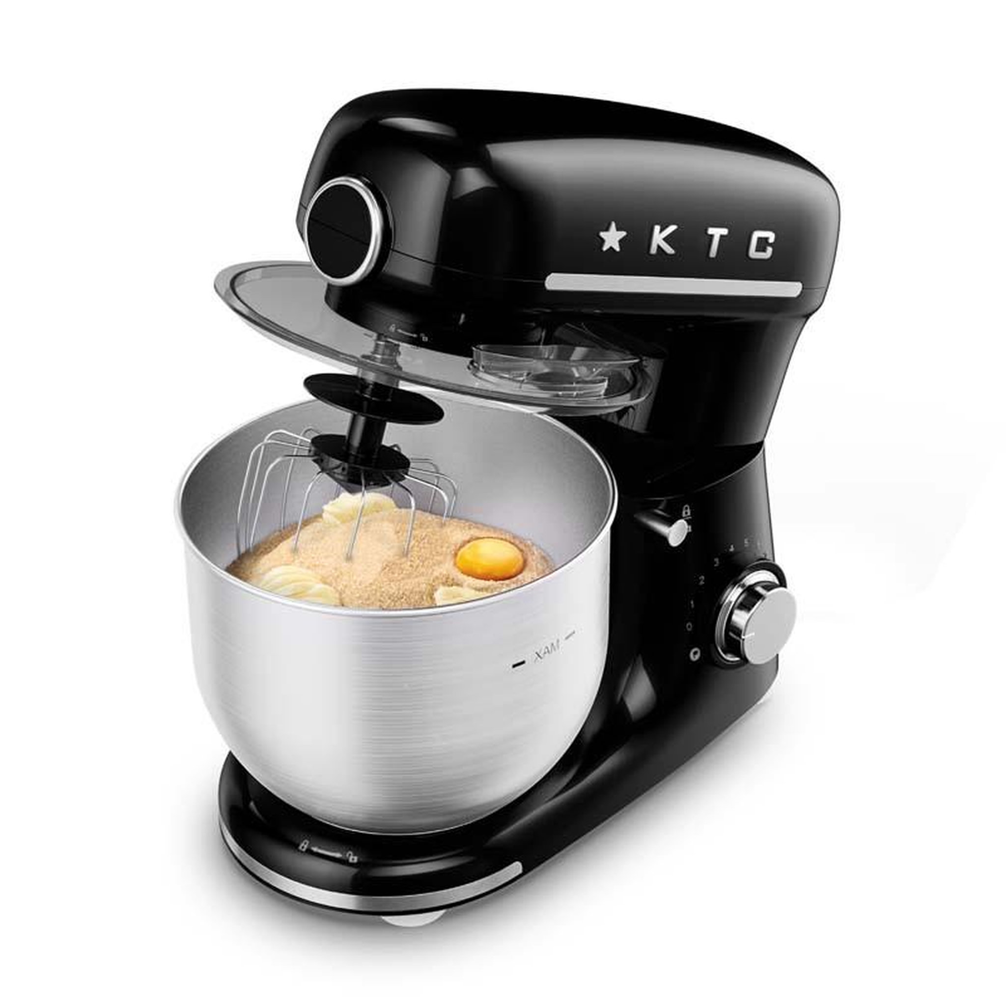 Voir la diapositive 2 : KITCHENCOOK Robot pétrin 5l inspiron black kitchencook
