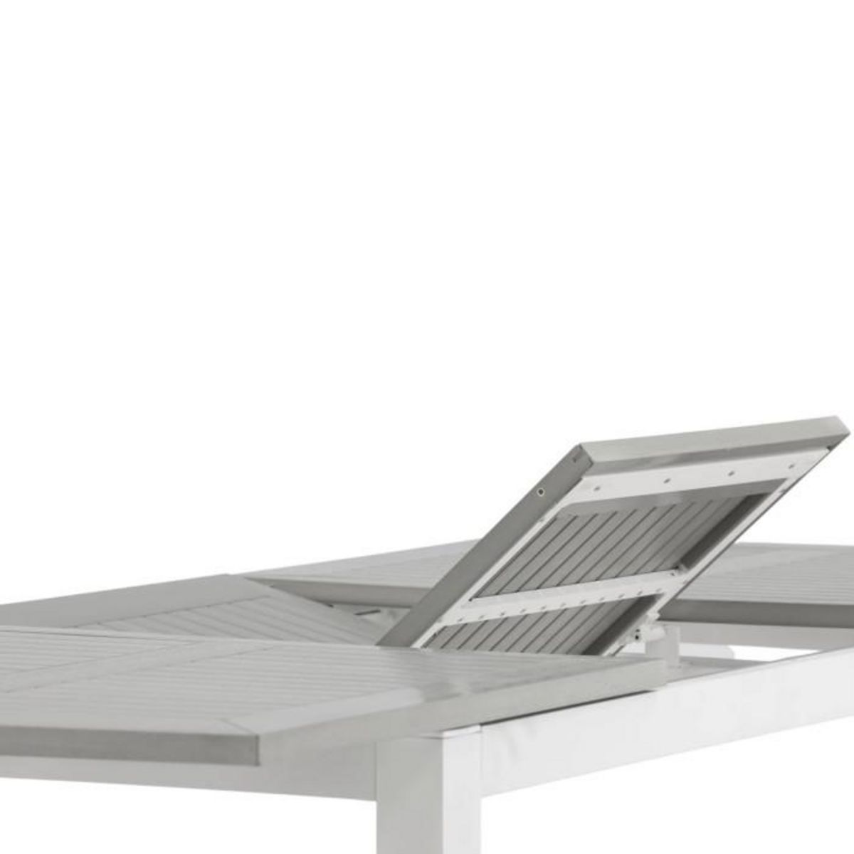 Paris Prix Table de Jardin Extensible  Albany  152-210cm Blanc & Gris