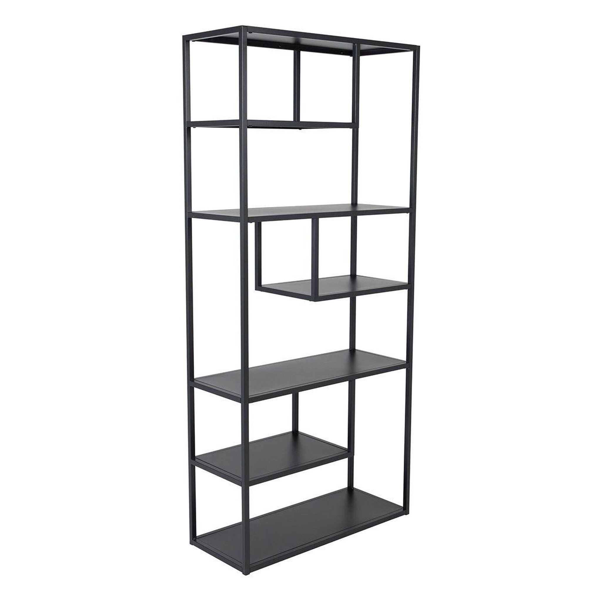 Voir la diapositive 1 : Paris Prix Étagère Bibliothèque 6 Niveaux  Staal  188cm Noir