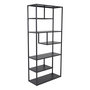 Voir la diapositive 1 : Paris Prix Étagère Bibliothèque 6 Niveaux  Staal  188cm Noir