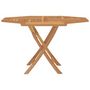Voir la diapositive 3 : VIDAXL Table pliable de jardin 110x110x75 cm bois massif de teck