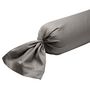 Voir la diapositive 1 : DODO Taie de traversin Partition Satin de coton Coloris Gris