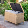 Voir la diapositive 2 : HESPERIDE Coffre rangement de jardin BAYANA - 300 L - Marron