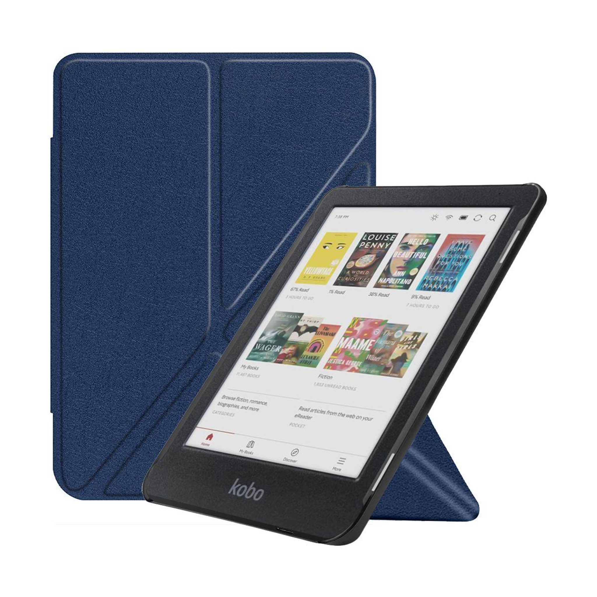 IBROZ Etui origami kobo clara 2024 bleu