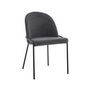 Voir la diapositive 3 : LISA DESIGN Imelda - lot de 4 chaises - en tissu - gris anthracite