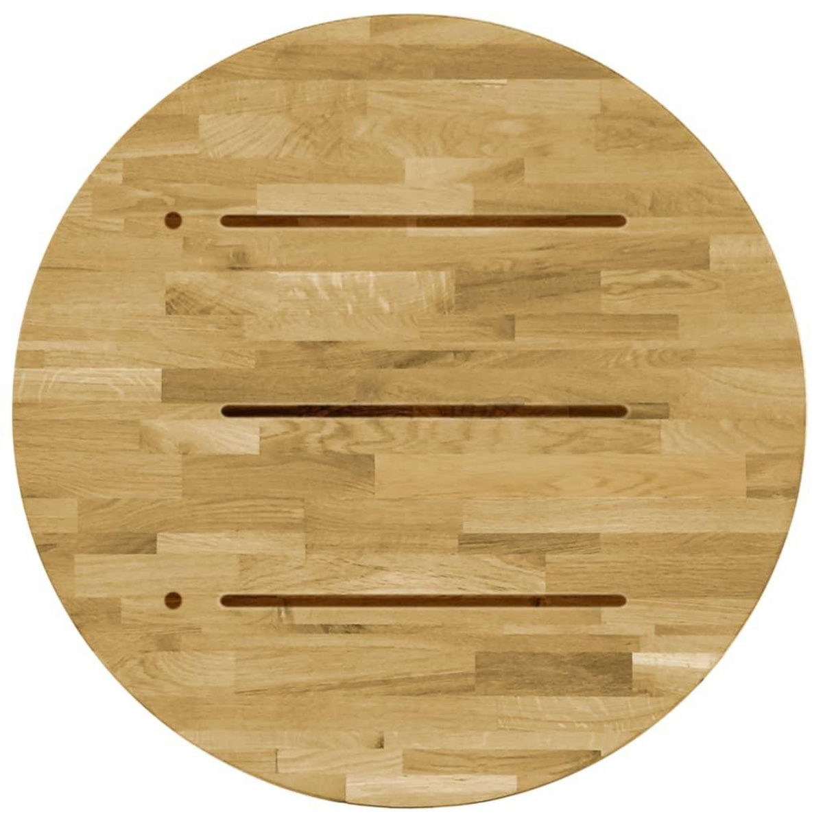VIDAXL Dessus de table Bois de chene massif Rond 23 mm 500 mm
