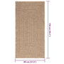Voir la diapositive 6 : VIDAXL Tapis ZIZUR 80x150 cm aspect de jute interieur et exterieur