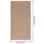 Voir la diapositive 6 : VIDAXL Tapis ZIZUR 80x150 cm aspect de jute interieur et exterieur