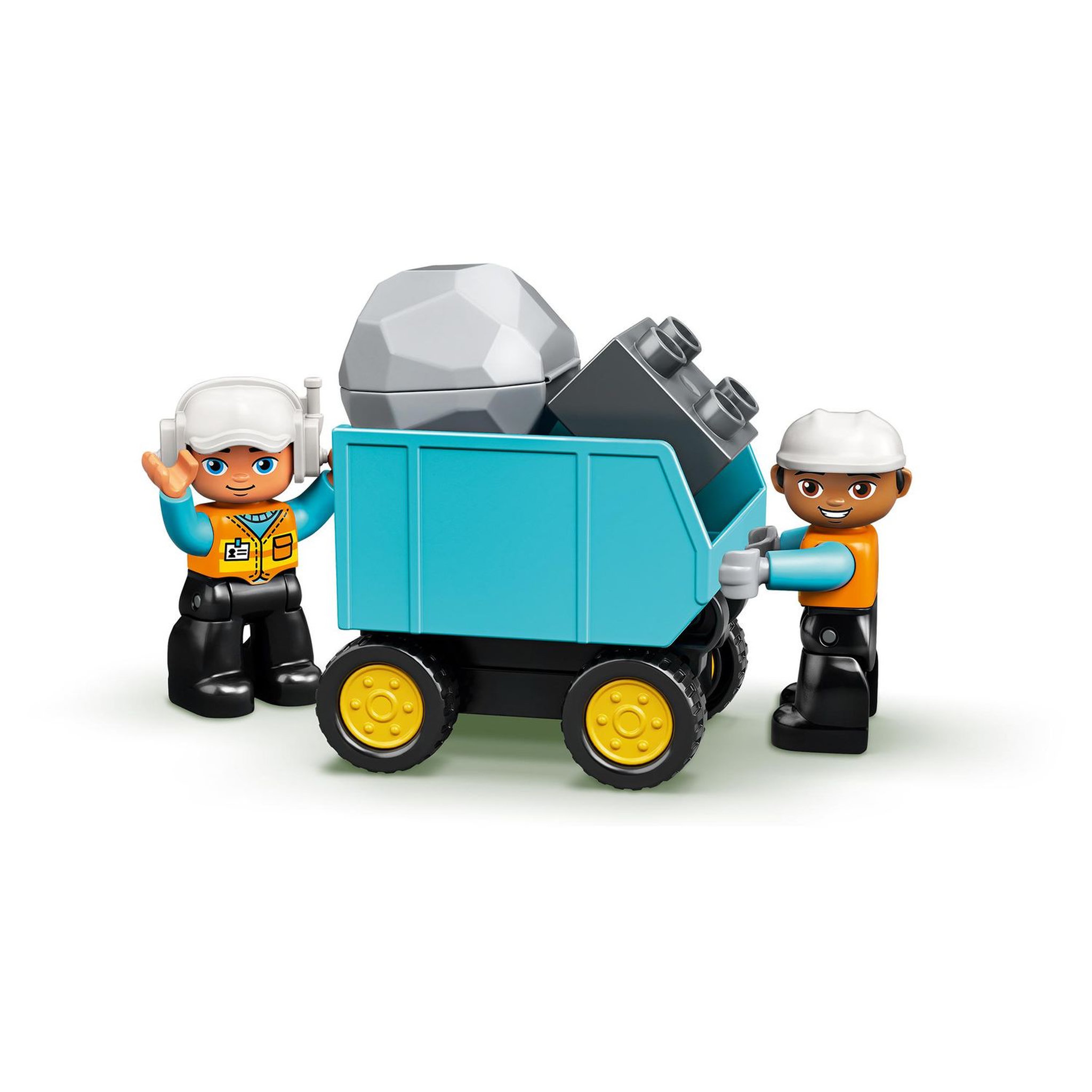Voir la diapositive 4 : LEGO DUPLO 10931 - Le camion et la pelleteuse, Jouet Engin de Chantier pour Enfant de 2 Ans et Plus