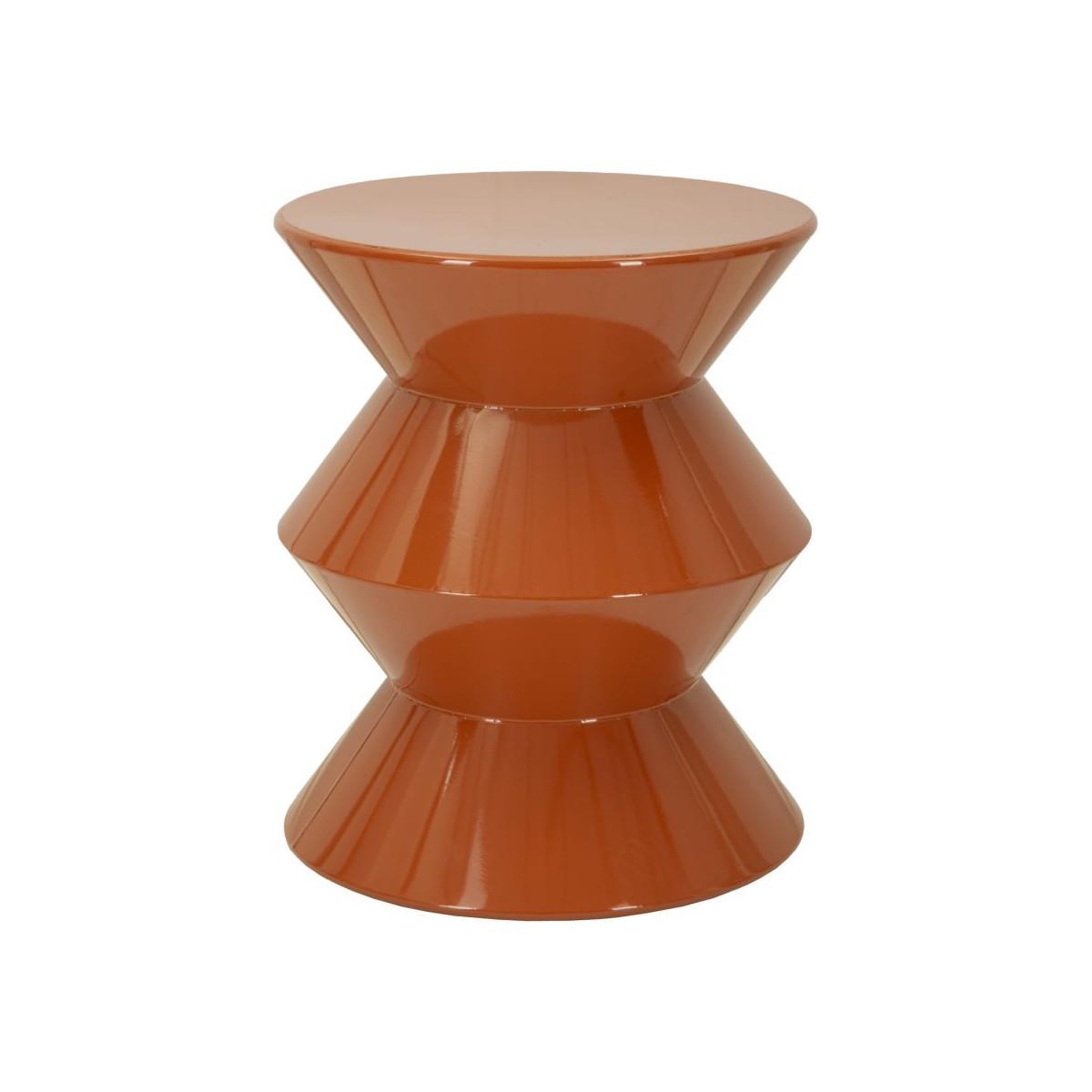 Paris Prix Table d'appoint en métal  zag  45cm orange