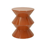 Paris Prix Table d'Appoint en Métal  Zag  45cm Orange