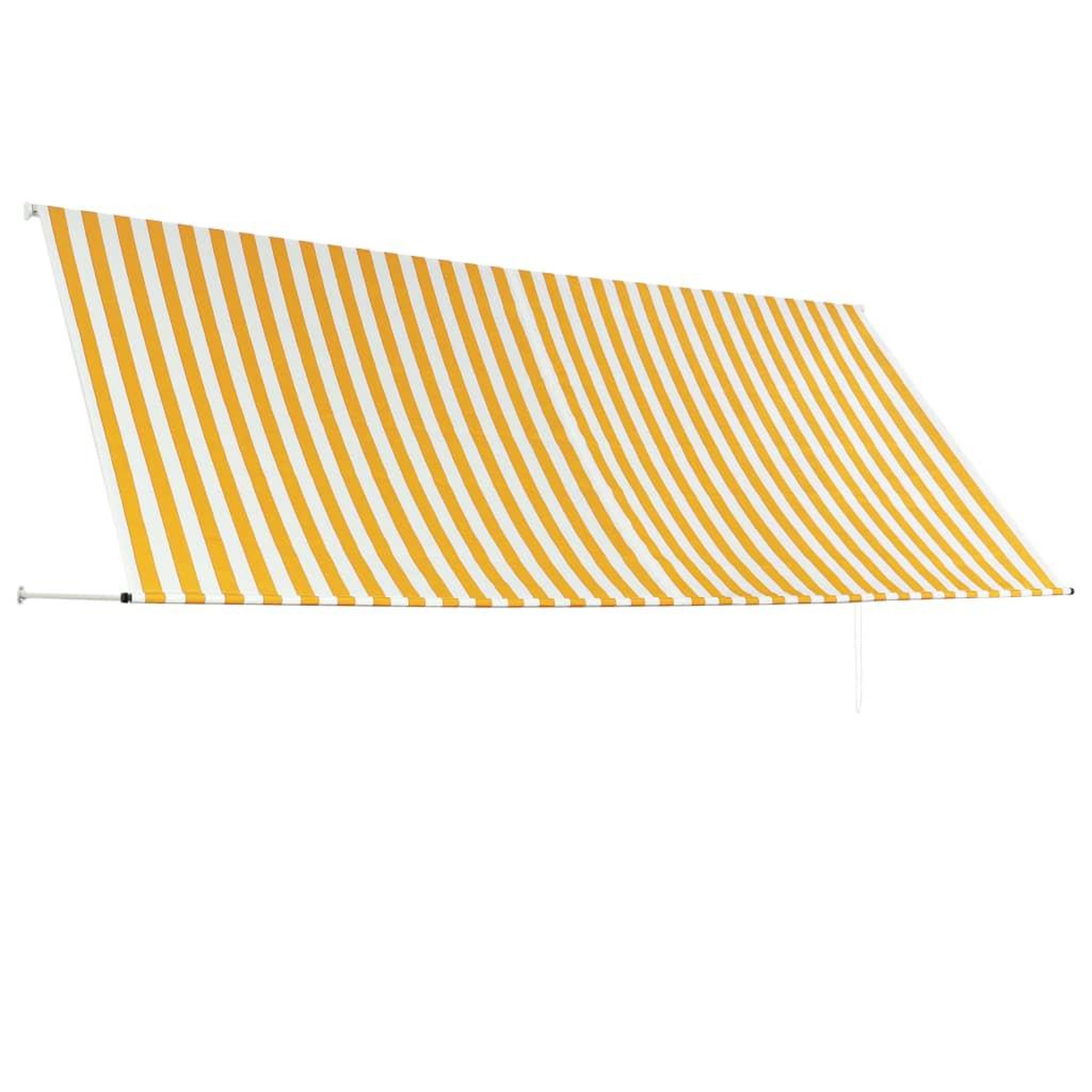 Voir la diapositive 3 : VIDAXL Auvent retractable 350x150 cm Jaune et blanc