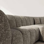 Voir la diapositive 4 : LISA DESIGN Curtis - canapé d'angle droit 4 places avec accoudoir en tissu texturé