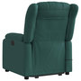 Voir la diapositive 4 : VIDAXL Fauteuil inclinable de massage Vert fonce Tissu
