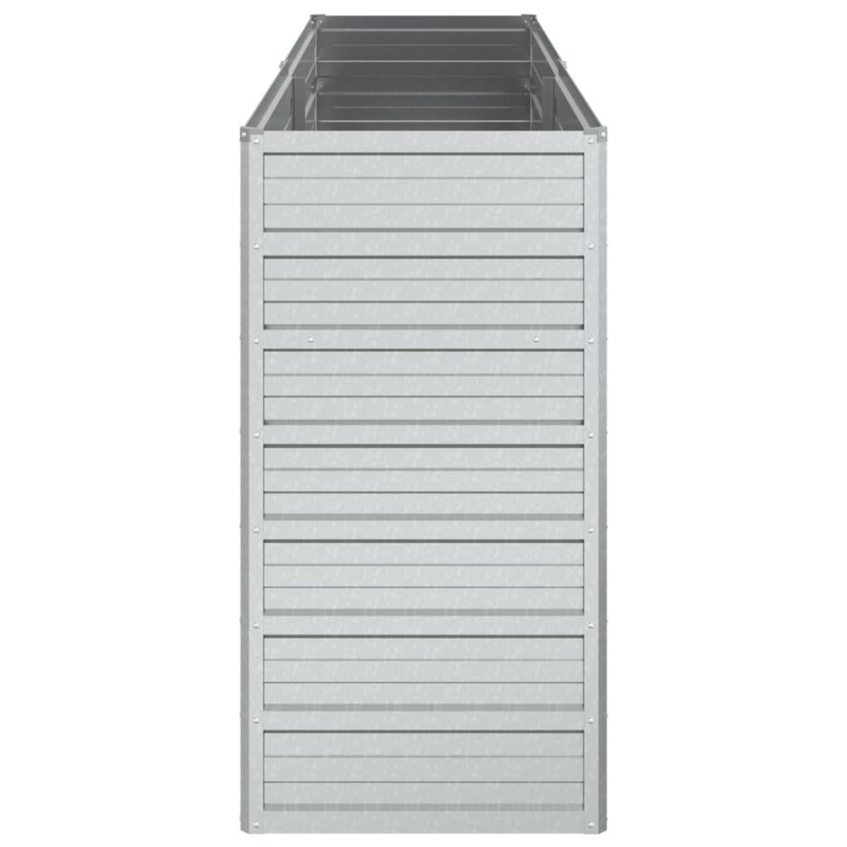 VIDAXL Lit sureleve de jardin 160x40x77 cm Acier galvanise Argente