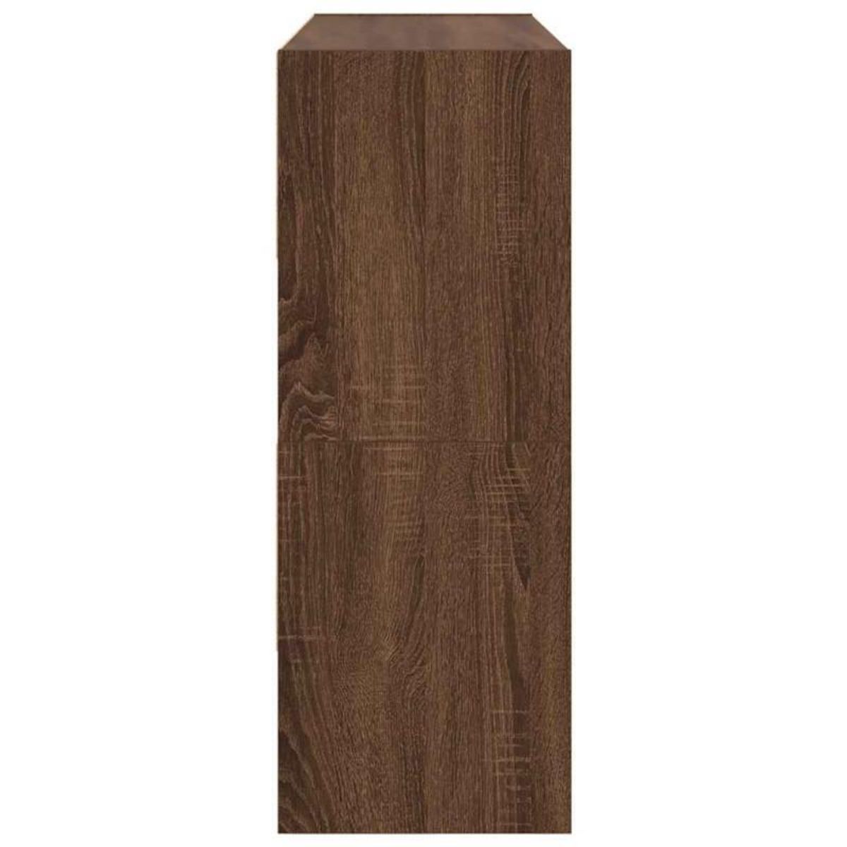 VIDAXL Étagères à chaussures 2 pcs empilable chêne marron 89,5x30x40cm